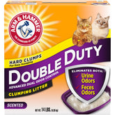 Arm & Hammer Double Duty Litter packaging variations for easy handling.