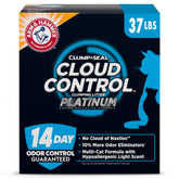 Arm & Hammer Cloud Control 99.9% dust-free formula supports cleaner air and easier scooping.