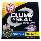 ARM & HAMMER Clump & Seal 14lb bag highlighting odor control promise