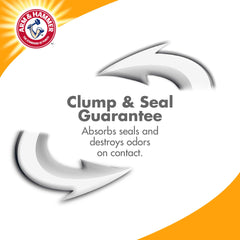 Close-up of sealed odor destruction by ARM & HAMMER Clump & Seal