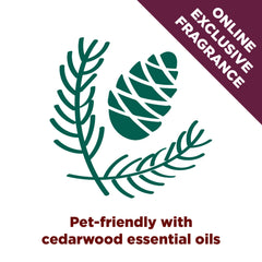 Open bag of Arm & Hammer Forever Fresh Cedarwood litter.
