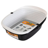 Arm & Hammer large-sifting-litter-box demonstrates effortless lift-to-sift cleaning.