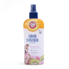 Arm & Hammer for Pets between-bath refreshing spray on a dog's coat.