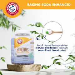 Dog chewing Arm & Hammer Smoothies chew illustrates a safe, digestible alternative to rawhide.