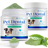 ARMOYA dog dental powder tub promotes fresh breath and healthier gums.