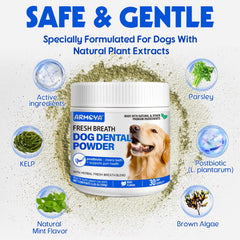ARMOYA powder mixed into dog food for convenient care