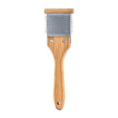 Artero Double Flexible Brush black-side pins untangles and assists de-shedding.