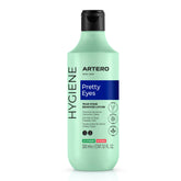 ARTERO Pretty Eyes eye cleaner bottle demonstrating gentle tear stain care for dogs and cats.