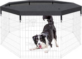 Artmalle top cover for dog playpen octagonal fit provides seamless protection.