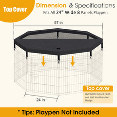 Artmalle fabric top cover uses 600D Oxford fabric for durability.