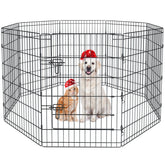 Artmalle pet playpen 8 panels 36-inch provides safe, expandable play space.