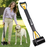 Artpet 32-inch dog pooper scooper with long handle for upright, back-friendly cleanup