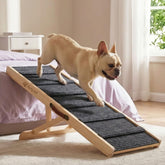 Artpet dog ramp with adjustable height for easy bed and couch access and smoother climbs.