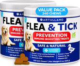 Artullano duck-flavor flea chews for dogs, easy and mess-free