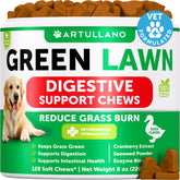 Artullano Grass Burn Spot Chews packshot with duck flavor for lawn-friendly dog care