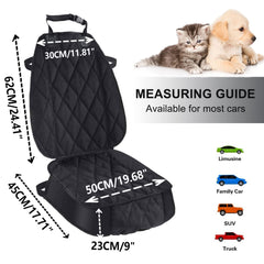 AsFrost seat cover with side flaps protects seat edges from paws and spills.
