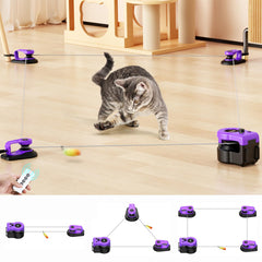 AsFrost purple interactive cat toy ready for indoor play and exploration.