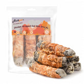 ASMPET dog cod-skin-treats chicken-wrapped stick offers a tasty omega-3 chew
