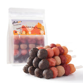 ASMPET dog kabobs close-up showing real chicken and other meats for training rewards.