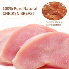 ASMPET grain-free pet treats emphasizing protein-rich chicken