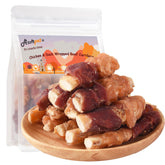ASMPET healthy dog treats with chicken-duck wrap for longer chew sessions.