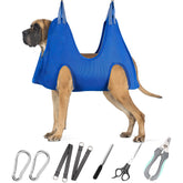 ATESON dog grooming hammock XXL setup for calm grooming sessions