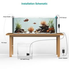 ATET quiet pump image demonstrates near-silent operation for peaceful display tanks