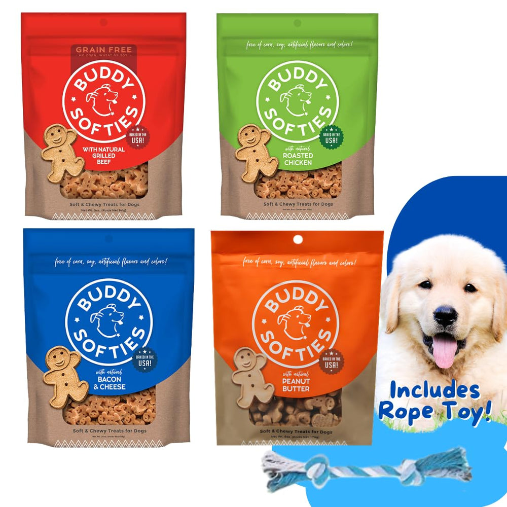 Atlantic Rush Buddy Biscuits Softies chicken, chewy reward for training.