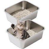 Atogafigo open-top high-walls litter box for easy access and reduced scatter.