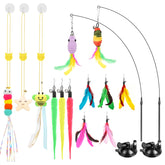 Atosun wand set with feathers for active indoor play