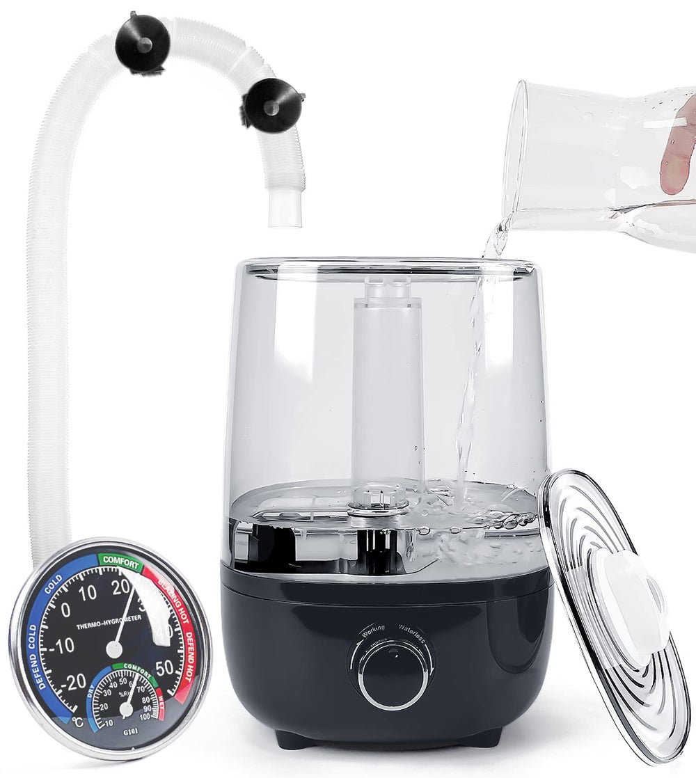 AUAAQ top-fill lid removal enables easy refilling and cleaning in terrariums.