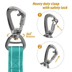 AUBELL reflective-thread leash boosts visibility for night and dawn strolls.