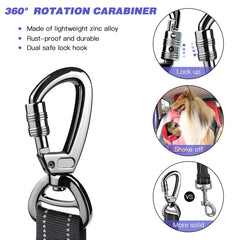 AUBELL upgraded 360-degree carabiner for smooth, tangle-free restraint.