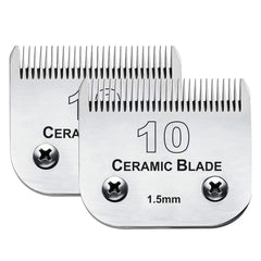 Audoc 2pc 10 blade dog grooming blades for Andis clippers—versatile, precise cutting