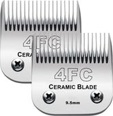 Audoc 2PC 4FC blades: ceramic and stainless steel for smooth, quiet grooming.