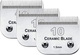 Audoc 3-pack 10-blade dog grooming blades for precise trims.