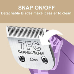 Audoc dog grooming blades compatible with Andis UltraEdge for smooth clipping.