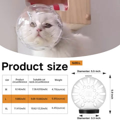 Augegel cat muzzle with adjustable strap for a secure, customizable fit.