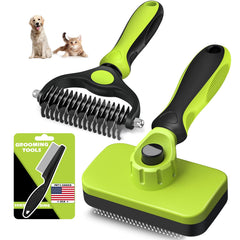 Augwind 3PCS grooming kit packshot shows all tools for comprehensive pet care.