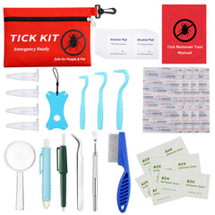 Auibor 54-in-1 tick remover kit for safe outdoor tick removal