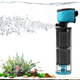 Aulofee submersible filter setup shows easy install for 50-150 gallon tanks.