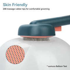 Aumuca 150-degree bent needles ease brushing through coats.