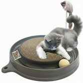 AUOON cat scratcher toy with ball track for interactive play