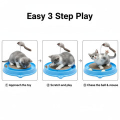 AUOON plush mouse toy sways with play for cats
