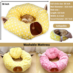 AUOON Cat Tunnel Bed multiple shapes encourage exploration.