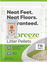 Aurora Pet Breeze cat litter pellets refill 7 lb for easy scooping and odor control.