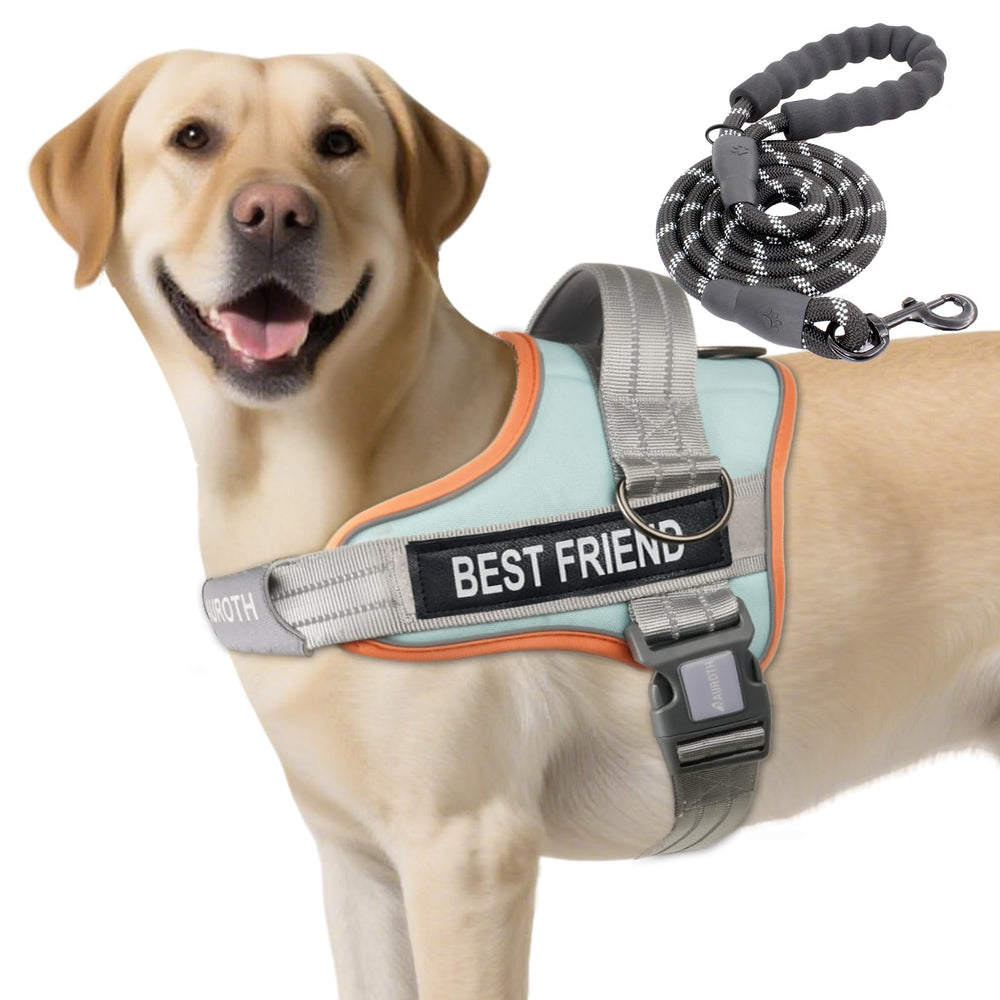 AUROTH harness soft padded no-pull design for comfortable walks
