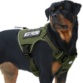 AUROTH Tactical Dog Harness front view shows comfortable, no-pull design for large dogs