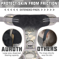 AUROTH MOLLE side patches enable gear carry for service and outdoor adventures.