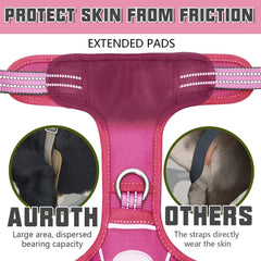 AUROTH Tactical Dog Harness MOLLE System side for carrying gear on adventures